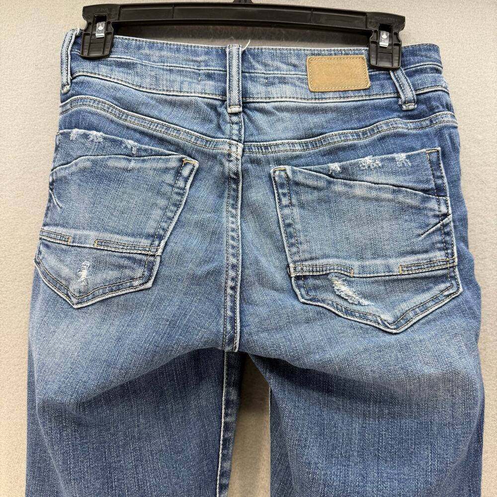 BKE Jeans Women's 25 (2) Blue Stella Mid-Rise Slim Fit Ankle Skinny Preppy - Picture 3 of 13